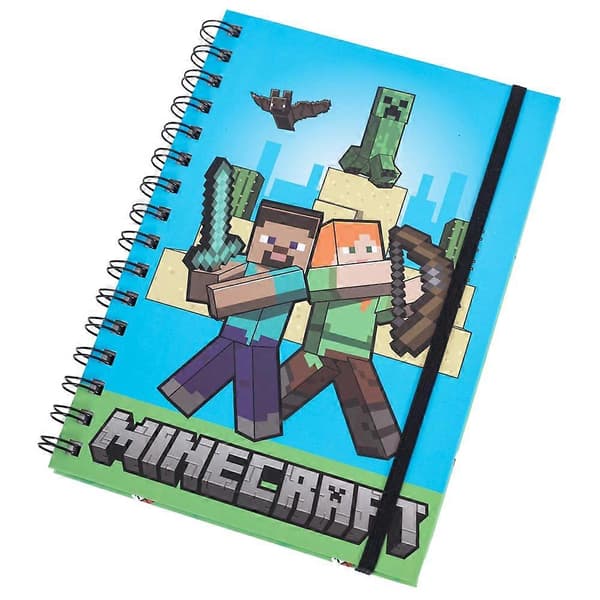 Minecraft-logoinen muistikirja