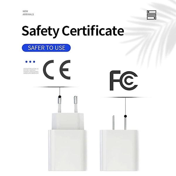 Pd20w Hurtigoplader Oplader Eu Us Italien Schweiz Japan Thailand Canada Mexico Brasilien Frankrig Tyskland Usb A Type-c Porte Stik