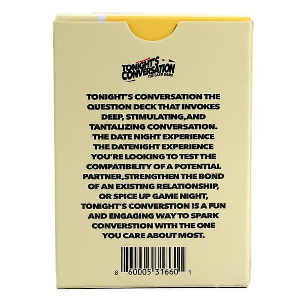 Ace Metaphor Tonight's Conversation Kortspill - Perfekt for Dates, Parforhold og Samtaler