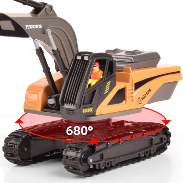 Fjärrkontroll ingenjörsfordon modell dumpbil grävmaskin bulldozer kran Rc bil för pojkar födelsedagspresenter rc crane