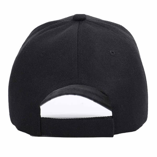 Sort kasket Sport Strapback Velcro-spænde