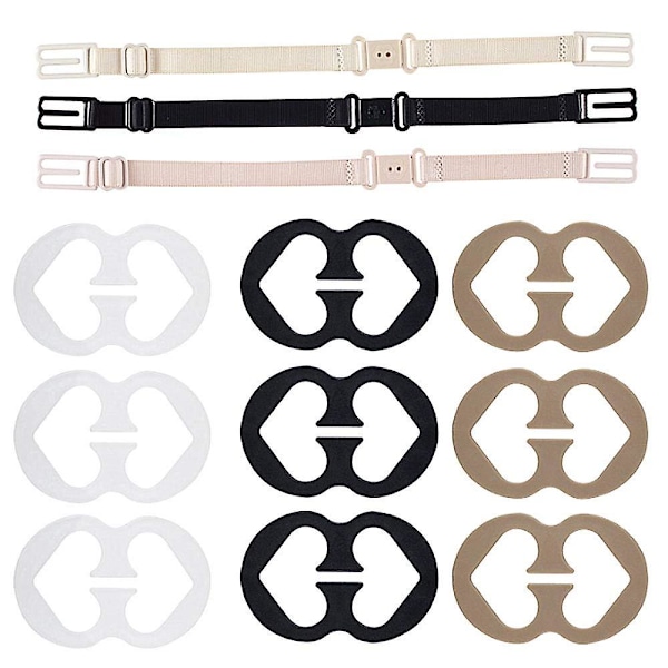 3-pak Non-slip Elastiske BH-strop Holdere - Hold Dine BH-stropper På Plads
