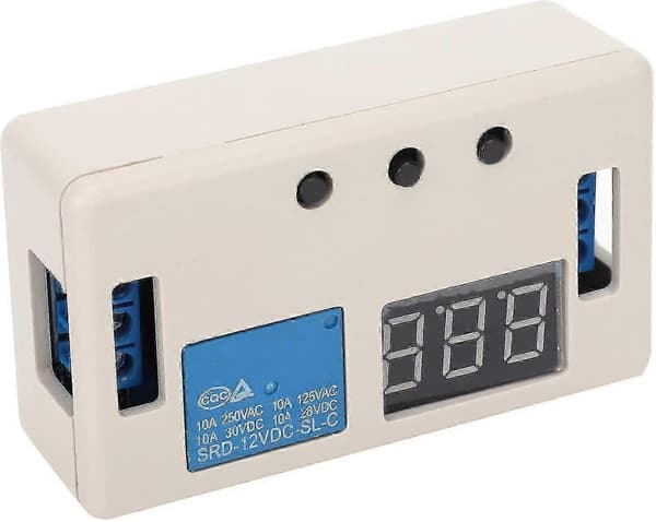 DC 12V Timerrelä, Digital Automations Timing Timer Timing Relä Switch Programmerbar Timer Med Vattentätt Skydd g20242444699