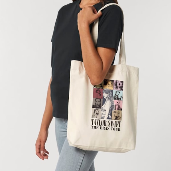 Taylor Swift-albuminspirerad handväska, bärbar förvaringsväska för kvinnor, musikälskare, merchandise, fans, Swiftie-gåva XO 3