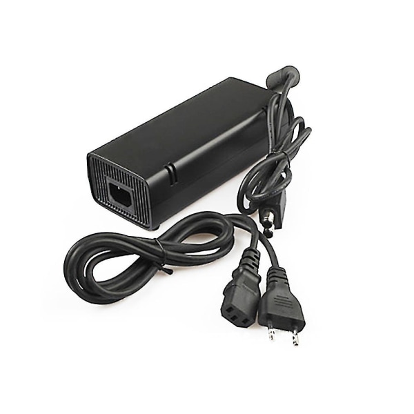 AC Adapter Strømforsyning Med Ladekabel Til Xbox 360 Slim Host 100-240v Universal Oplader