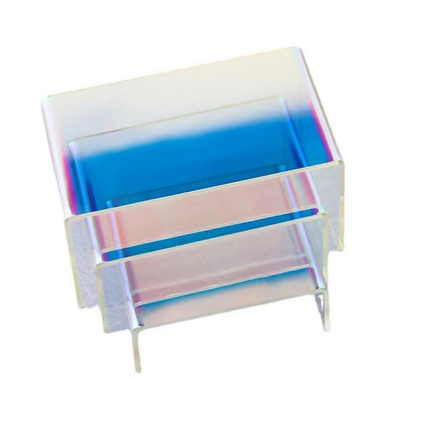 3 Stk. Akryl Display Stand Regnbuefarve til Buffeter Smykker Detailhandel Sko