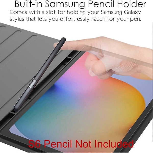 Aftageligt Bluetooth Touchpad Tastatur Cover med S Pen Holder til Samsung Galaxy Tab S6 (SM-T860/T865/T867)