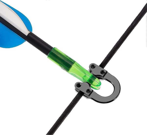 2 Set Bågskytte D Loop Compound Bow Metall U Nock D Ring Spänne Release Nocking Loop Med Skruvmejslar För Jakt Installationstillbehör