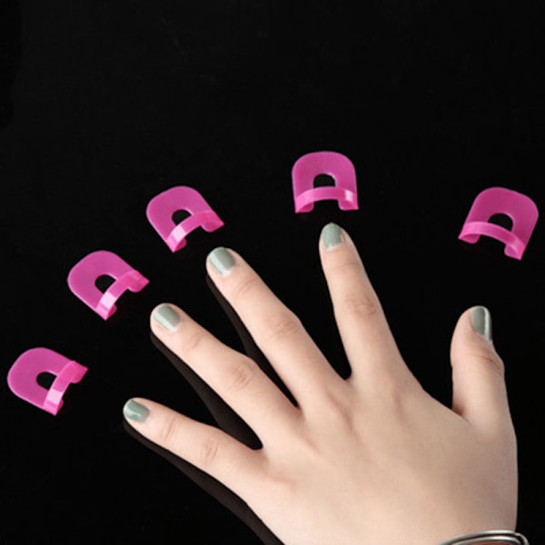 26 st 10 storlekar U-formade nagelskydd, nagellacksskydd, nagelkonstverktyg