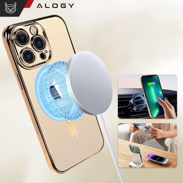 Alogy Ring Case MagSafe Mobilskal för Apple iPhone 14 Pro Max Guld