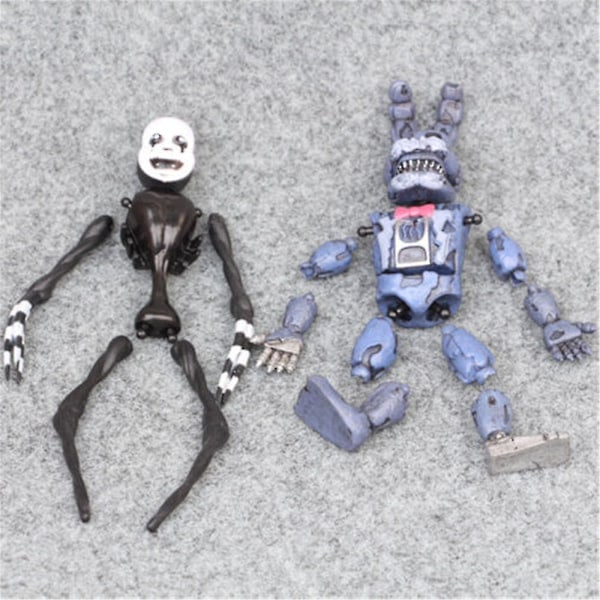 6 stk./sæt Fnaf samlede actionfigurer legetøj inspireret af Five Nights At Freddys, samleobjekter model dukker, gaveidé til børn & voksne spil fans