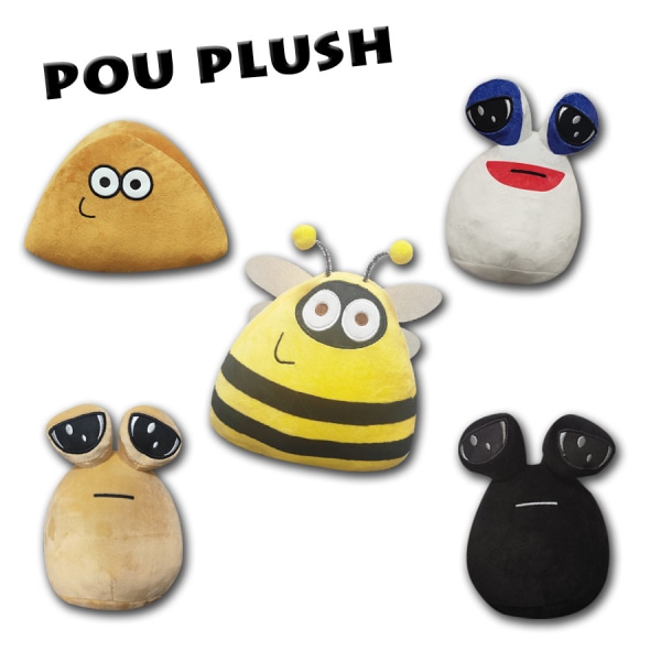 22cm My Pet Alien Pou Pehmolelu Kawaii Alien Pou Täytetty Pehmolelu Pehmeä Tyyny Pehmoeläinlahja Lelut Lapset Tytöt big brown eyed alien