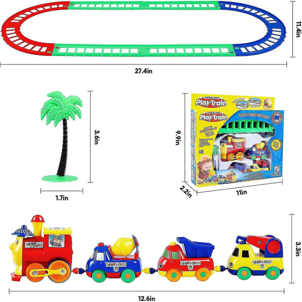 Autoratalelu, toddler set, sisältää 8 kappaletta 4 autoa ja puu, toddler , lahja pojille, tytöille-sfygv