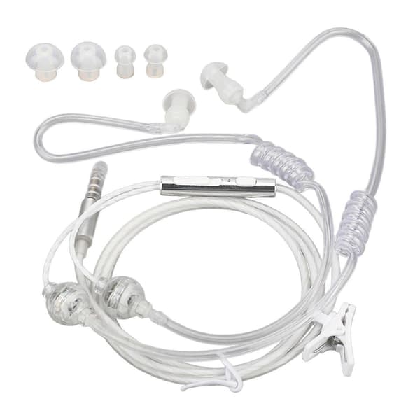 Luftslang Hörlurar, Strålningsfria, Brusreducering, 3.5mm Headset