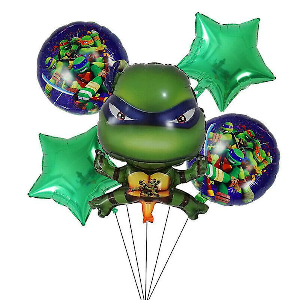 Pack Ninja Turtles Folieballong Set Festartiklar Födelsedagsfest Dekoration