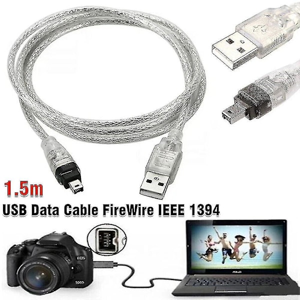 For Mini Dv Minidv Usb Data Cable Firewire Ieee 1394 Hdv Camcorder Til Redigering Pc