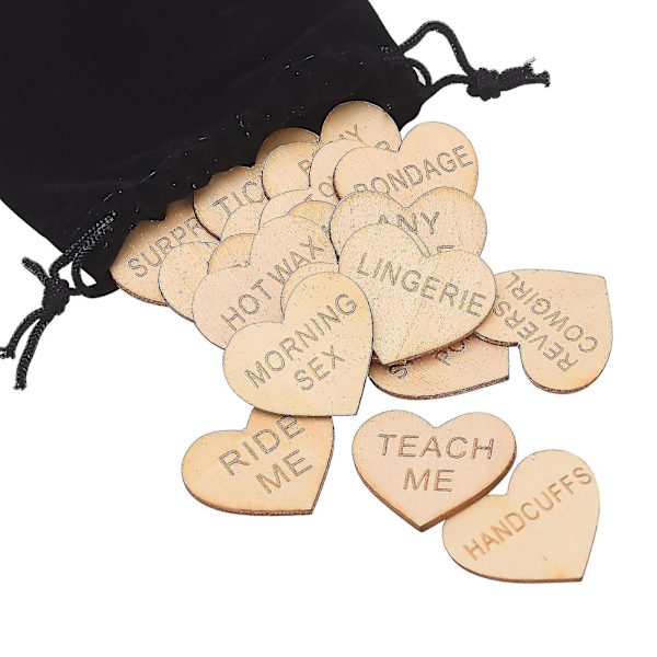 Morsomme tokens for date night - Gaveidéer - Håndverk - Tilbehør - Hjerteformet bordpynt - Morsomme tokens - Festdekorasjon - Elskere - Treet anheng - Valentinsdagspynt