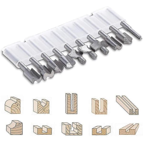 20 stk. HSS Fræser Karbid Graveringsbits Til Dremel Fræserbitsæt 1/8 Tomme (3 mm) Skaft Til Dremel Pro