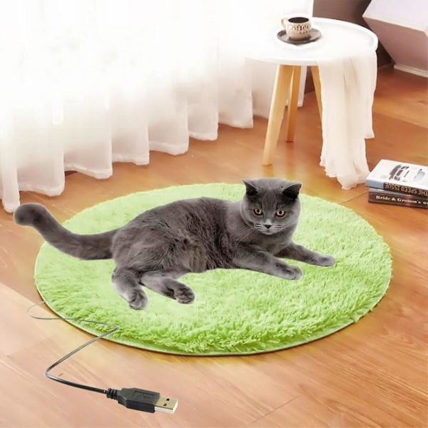 USB elektrisk filt för husdjur plysch pad filt katt elektrisk grå