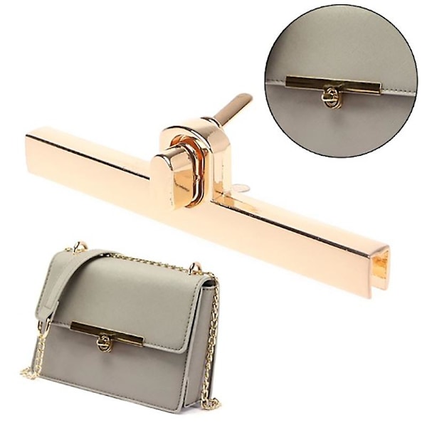 Metallås Vridlås Twist Lock För DIY Handväska Plånbok Lås Omkopplare Beslag