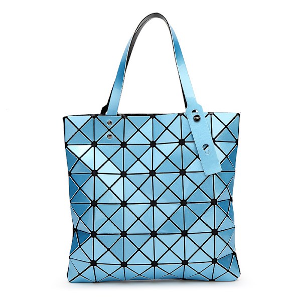 Naisten japanilainen Issey Miyake -geometriatotelaukku, käsilaukku, Lingge-laukku, matkalaukku blue
