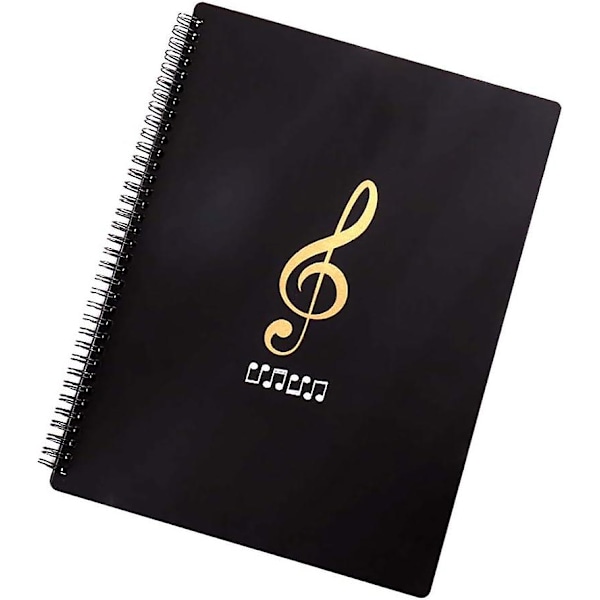 30 Pockets A4 Sheet Music Storage Folders for Musicians, Index Folders Made of Plastic, Double Layer