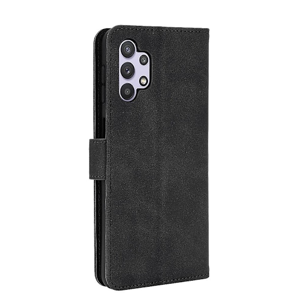 Skin-touch Beskyttende Lær Flip Shell for Samsung Galaxy A32 5G/M32 5G Lommebok Stativ Deksel