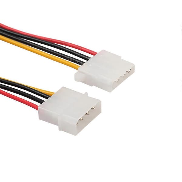 Computer Molex 4 Pin Strømforsyningsforlængerkabel - Hun til Han HDD IDE Computer Blæser Internt Strømforlængerkabel