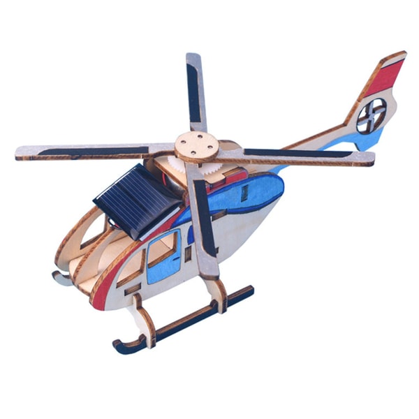 Helikopter Form Samlet Legetøj Robust Holdbar Samling Plane Puslespil Model Legetøj Pædagogisk legetøj intellektuel udvikling