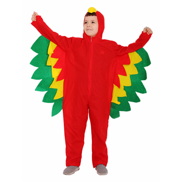 Hästman Djur Jumpsuit Barnkläder Rollspel Cos Party Scenföreställning Kläder Färg: Papegoja