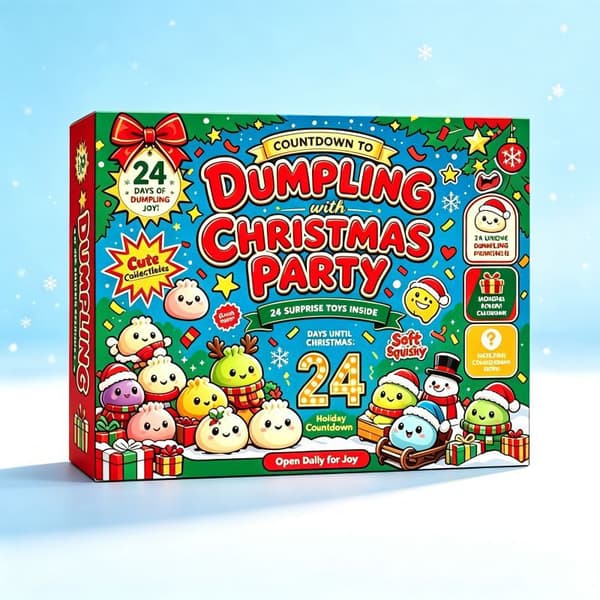 Jule Squishy Julekalender 2026 24 Dage Overraskelser Squishies Legetøjsæske Julegave til Børn