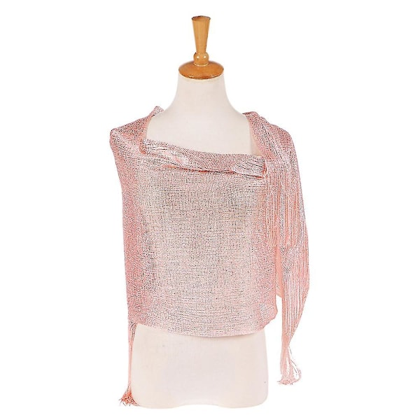Kvinnors Aftonklänning Wrap Stole Sjal Elegant För Bröllop, Fester, Brudtärna, Bal Sjal  Pompong Sjal Silver Mörkblå