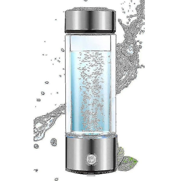 Hydrogen Generator Vandflaske, Real Molecular Hydrogen Rich Water Generator Ionizer Maker Machine Flaske Med Spe Chamber Technology Hydrogen Vand