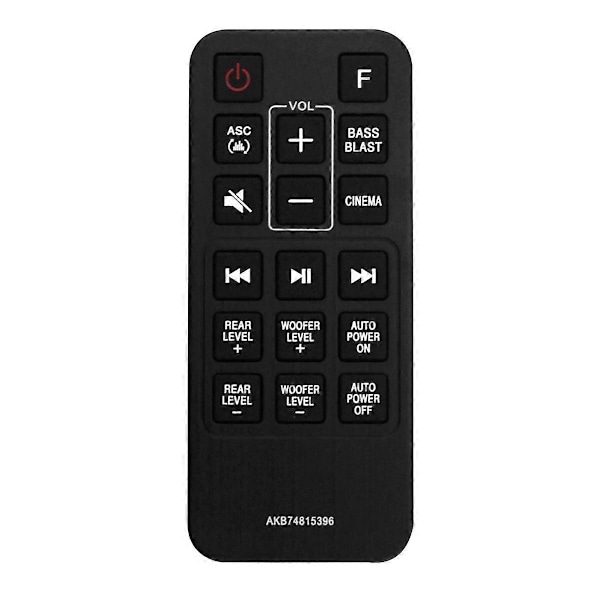 AKB74815396 Erstatningsfjernkontroll for LG Lydplanke SJ4R SJ4Y SJ4Y-S Fjernkontroll