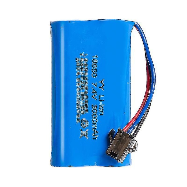18650 litiumbatteri 7,4v Sm-kontakt 3000mah leksaksfjärrkontroll Elektrisk vattenbomb Uppladdningsbart batteri
