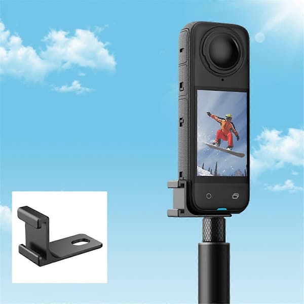 För Insta360 X4 Mikrofonadapter Cold Shoe Ljudkit Expansionstillbehör