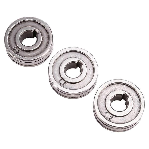 3 stk. svejsetrådsføderulle drivhjul 0,6 mm-1,2 mm riflet K-rille MIG-trådguide