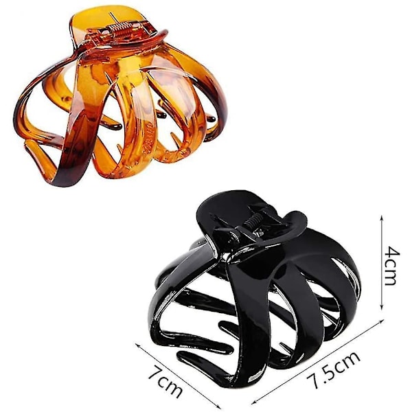 6 kpl Suuret Hiuspihdit, Liukumattomat Oktopus-Hiuspidikkeet, Vahva Pito