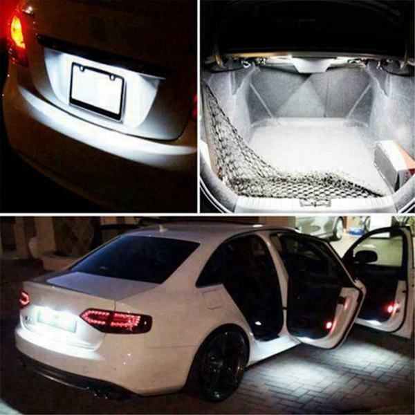 40 st LED-lampor T10 168 194 W5W Dome License Side Marker Vit 6000K Canbus