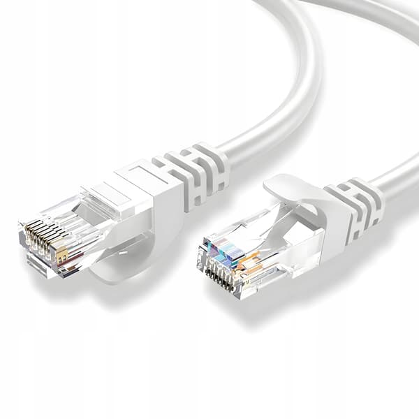 Kabel ETHERNETKABEL Patchkabel U/UTP 5e RJ45 / RJ45 30 m hvit internett