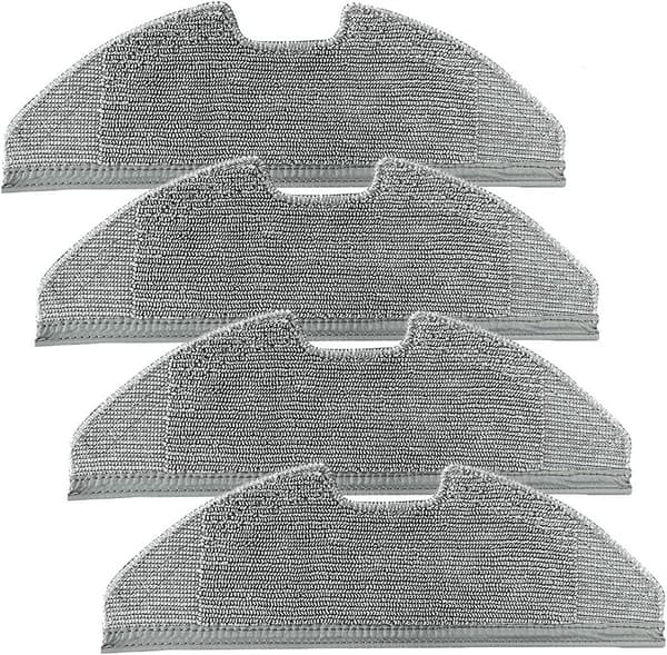 4-pack mikrofiber moppdukar för Eufy RoboVac G10 G30 Hybrid robotdammsugare
