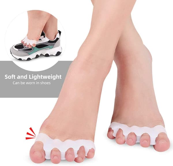 Tåspreder for Hallux valgus 1 par Hvit