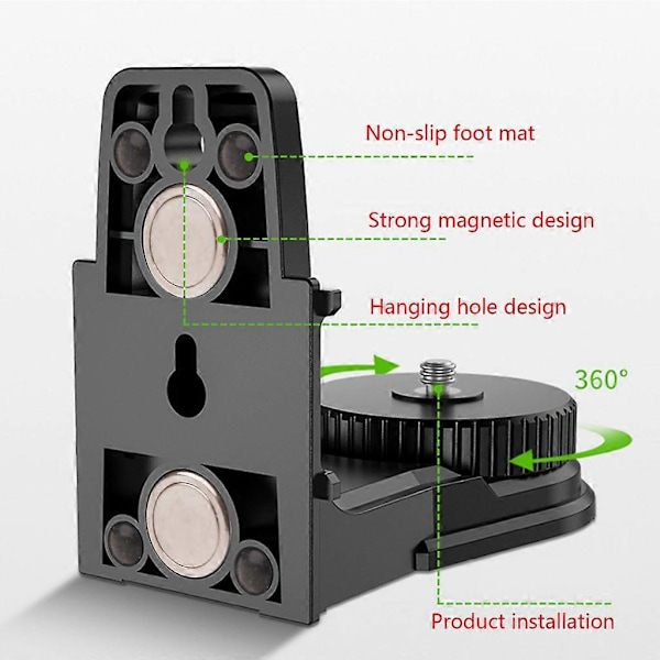 Niveaubeslag L-formet Magnetisk Beslag Base til Niveau Magnetisk Svingbar Base