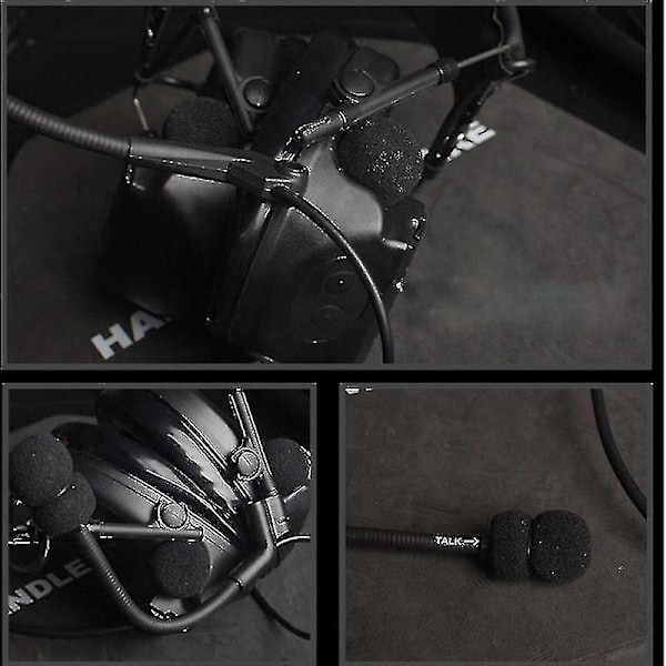 Erstatnings Boom Mic Kompatibel med Peltor Comtac Ii/iii 2/3 Stil Hodetelefoner 2 Pins Mikrofon