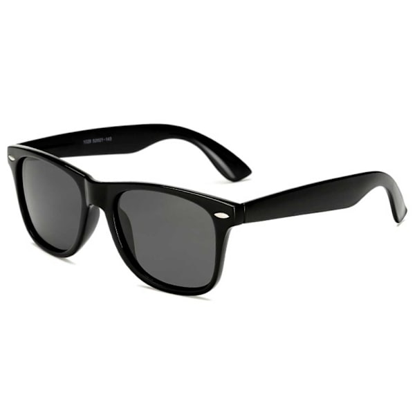 Retro Wayfarer Solbriller Sort Sorte Linser