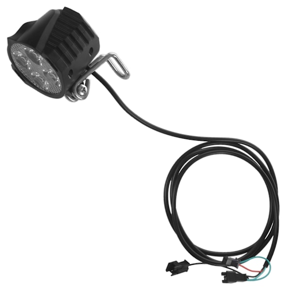 E-sykkel LED-frontlykt 12v 24v 36v 48v 60v 72v Sykkellys med Horn Vanntett Frontlykt