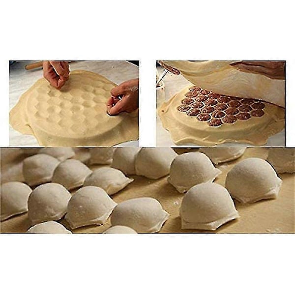 Barsinfi pol Pelmeni Form, Dumplingform, 37 Hull Aluminium Dumplingform 12