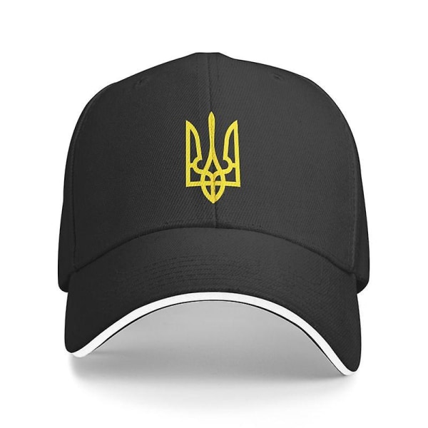 Ukrainas mode flagga Ukrainsk unisex basebollkeps Cap Justerbar pappa hatt Män Kvinnor Hip Hop Black