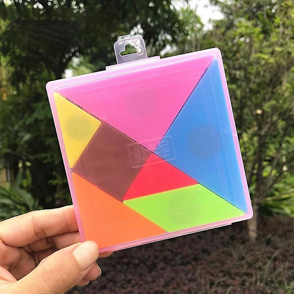 Tangram pussel Kreativ praktisk förmåga Lätt att montera Förälder-barn Interaktivt magnetiskt pussel Leksak för dagis