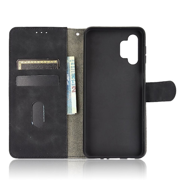 Hudvenlig Beskyttende Læder Flip Shell til Samsung Galaxy A32 5G/M32 5G Wallet Stand Cover